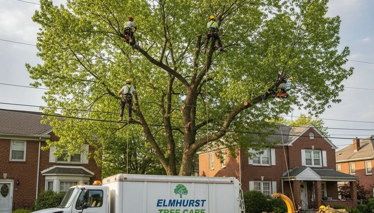 Professional tree removal service in Staten Island NY clearing residential property safely
