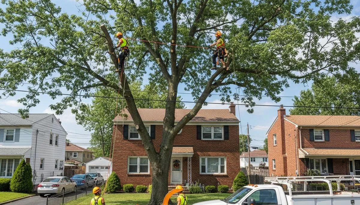 Professional tree removal service in Staten Island NY by expert arborists safely clearing trees